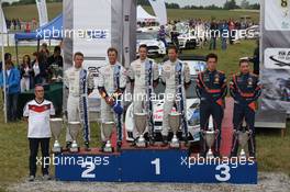 Podium 26-29.06.2014. World Rally Championship, Rd 7, Rally Poland, Mikolajki, Poland.