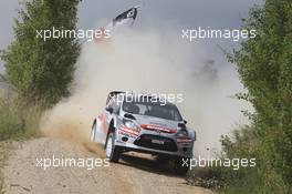 Henning Solberg, Ilka Minor (Ford Fiesta WRC, #16) 26-29.06.2014. World Rally Championship, Rd 7, Rally Poland, Mikolajki, Poland.