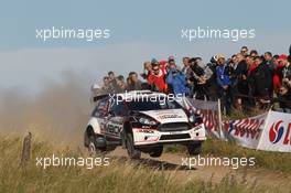 Ott Tanak (EST) Kuldar (EST), Ford Fiesta R5, M-Sport World Rally Team 26-29.06.2014. World Rally Championship, Rd 7, Rally Poland, Mikolajki, Poland.
