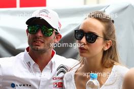   JosÃ© Maria Lopez (ARG) Citroen C-Elysee WTCC, Citroen Total WTCC and his wife  11.04.2014. World Touring Car Championship, Rounds 01 and 02, Marrakech, Morocco.