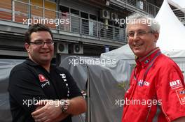   (L-R) Dominik Greiner (GER) Team Principal, ALL-INKL_COM Munnich Motorsport and Marco Calovolo (ITA), Engineer of  James Thompson (GBR), LADA Sport Lukoil  11.04.2014. World Touring Car Championship, Rounds 01 and 02, Marrakech, Morocco.