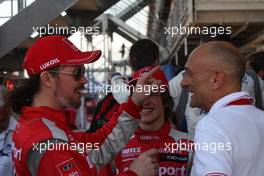   Qualifying,  James Thompson (GBR) Lada Granta 1.6T, LADA Sport Lukoil, Mikhail Kozlovskiy (RUS) LADA Granta 1.6T, LADA Sport Lukoil and Gabriele Tarquini (ITA) Honda Civic WTCC, Castrol Honda WTC Team  12.04.2014. World Touring Car Championship, Rounds 01 and 02, Marrakech, Morocco.