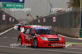   Testing, Mikhail Kozlovskiy (RUS) LADA Granta 1.6T, LADA Sport Lukoil  11.04.2014. World Touring Car Championship, Rounds 01 and 02, Marrakech, Morocco.