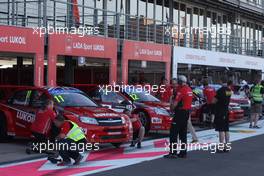   Free Practice 1,  James Thompson (GBR) Lada Granta 1.6T, LADA Sport Lukoil   12.04.2014. World Touring Car Championship, Rounds 01 and 02, Marrakech, Morocco.