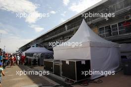   Citroen garage  12.04.2014. World Touring Car Championship, Rounds 01 and 02, Marrakech, Morocco.