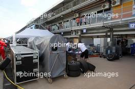   Citroen garage  12.04.2014. World Touring Car Championship, Rounds 01 and 02, Marrakech, Morocco.