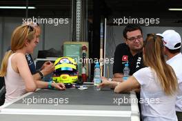   (L-R) Tom Coronel (NLD) Cevrolet RML Cruze TC1, Roal Motorsport and his girlfriend with Dominik Greiner (GER) Team Principal, ALL-INKL_COM Munnich Motorsport  and JosÃ© Maria Lopez (ARG) Citroen C-Elysee WTCC, Citroen Total WTCC with his wife  11.04.2014. World Touring Car Championship, Rounds 01 and 02, Marrakech, Morocco.