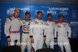   Qualifying, Press conference, (L-R) Tom Chilton (GBR) Chevrolet RML Cruze TC1, ROAL Motorsport, Franz Engstler (DEU) 320 TC, Liqui Moly Team Engstler, Yvan Muller (FRA) Citroen C-ElysÃ©e WTCC, Citroen Total WTCC, JosÃ© Maria Lopez (ARG) Citroen C-ElysÃ©e WTCC, Citroen Total WTCC and SÃ©bastien Loeb (FRA) Citroen C-ElysÃ©e WTCC, Citroen Total WTCC   12.04.2014. World Touring Car Championship, Rounds 01 and 02, Marrakech, Morocco.