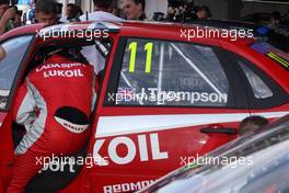   Free Practice 2,  James Thompson (GBR) Lada Granta 1.6T, LADA Sport Lukoil   12.04.2014. World Touring Car Championship, Rounds 01 and 02, Marrakech, Morocco.