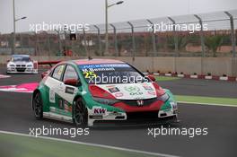   Race 1, Mehdi Bennani (MAR) Honda Civic WTCC, Proteam Racing   13.04.2014. World Touring Car Championship, Rounds 01 and 02, Marrakech, Morocco.