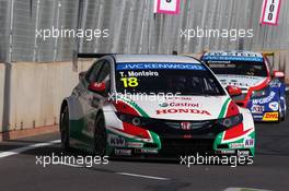   Free Practice 1, Tiago Monteiro (POR) Honda Civic WTCC, Castrol Honda WTC Team   12.04.2014. World Touring Car Championship, Rounds 01 and 02, Marrakech, Morocco.