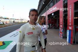   Free Practice 1, SÃ©bastien Loeb (FRA) Citroen C-ElysÃ©e WTCC, Citroen Total WTCC and his wife   12.04.2014. World Touring Car Championship, Rounds 01 and 02, Marrakech, Morocco.