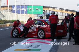   Free Practice 1,  James Thompson (GBR) Lada Granta 1.6T, LADA Sport Lukoil   12.04.2014. World Touring Car Championship, Rounds 01 and 02, Marrakech, Morocco.