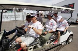    Yvan Muller (FRA) Citroen C-Elysee WTCC, Citroen Total WTCC and Sebastien Loeb (FRA) Citroen C-Elysee WTCC, Citroen Total WTCC  11.04.2014. World Touring Car Championship, Rounds 01 and 02, Marrakech, Morocco.