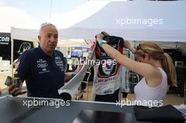   Tom Coronel (NLD) Cevrolet RML Cruze TC1, Roal Motorsport and his girlfriend  11.04.2014. World Touring Car Championship, Rounds 01 and 02, Marrakech, Morocco.