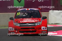   Testing,  James Thompson (GBR) Lada Granta 1.6T, LADA Sport Lukoil  11.04.2014. World Touring Car Championship, Rounds 01 and 02, Marrakech, Morocco.