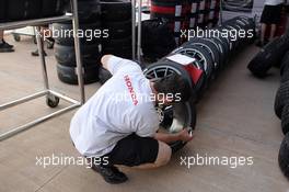   Tyres Yokohama of Castrol Honda WTC Team  11.04.2014. World Touring Car Championship, Rounds 01 and 02, Marrakech, Morocco.