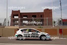   Testing, Petr FulÃ­n (CZE) SEAT Leon WTCC, Campos Racing  11.04.2014. World Touring Car Championship, Rounds 01 and 02, Marrakech, Morocco.