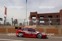  Testing, Mikhail Kozlovskiy (RUS) LADA Granta 1.6T, LADA Sport Lukoil  11.04.2014. World Touring Car Championship, Rounds 01 and 02, Marrakech, Morocco.