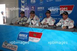   Qualifying, Press conference, (L-R) Franz Engstler (DEU) 320 TC, Liqui Moly Team Engstler, Yvan Muller (FRA) Citroen C-ElysÃ©e WTCC, Citroen Total WTCC , JosÃ© Maria Lopez (ARG) Citroen C-ElysÃ©e WTCC, Citroen Total WTCC and SÃ©bastien Loeb (FRA) Citroen C-ElysÃ©e WTCC, Citroen Total WTCC   12.04.2014. World Touring Car Championship, Rounds 01 and 02, Marrakech, Morocco.