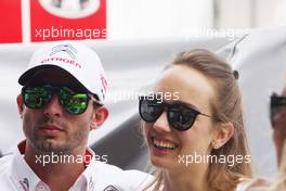   JosÃ© Maria Lopez (ARG) Citroen C-Elysee WTCC, Citroen Total WTCC and his wife  11.04.2014. World Touring Car Championship, Rounds 01 and 02, Marrakech, Morocco.