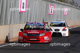   Free Practice 1,  James Thompson (GBR) Lada Granta 1.6T, LADA Sport Lukoil   12.04.2014. World Touring Car Championship, Rounds 01 and 02, Marrakech, Morocco.