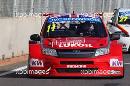   Free Practice 1,  James Thompson (GBR) Lada Granta 1.6T, LADA Sport Lukoil   12.04.2014. World Touring Car Championship, Rounds 01 and 02, Marrakech, Morocco.