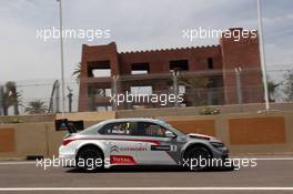   Testing, Yvan Muller (FRA) Citroen C-Elysee WTCC, Citroen Total WTCC  11.04.2014. World Touring Car Championship, Rounds 01 and 02, Marrakech, Morocco.