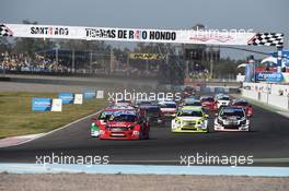 Start race 2  01-03.08.2014. World Touring Car Championship, Rounds 15 and 16, Termas de Rio Hondo, Argentina.