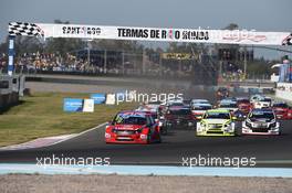 Start race 2  01-03.08.2014. World Touring Car Championship, Rounds 15 and 16, Termas de Rio Hondo, Argentina.