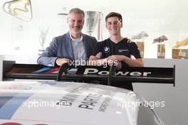 27.28.04.2015. Munich, Germany, Welcome Event for the BMW Junior Program 2015 - BMW Motorsport welcomes the drivers, Jens Marquardt (BMW Motorsport Director) and  Trent Hindman (US, driver in the BMW Motorsport Junior Program 2015) - This image is copyright free for editorial use © BMW AG