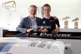 27.28.04.2015. Munich, Germany, Welcome Event for the BMW Junior Program 2015 - BMW Motorsport welcomes the drivers, Jens Marquardt (BMW Motorsport Director) and Victor Bouveng (SW, driver in the BMW Motorsport Junior Program 2015) - This image is copyright free for editorial use © BMW AG