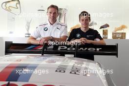 27.28.04.2015. Munich, Germany, Welcome Event for the BMW Junior Program 2015 - PORTRAIT, Dirk Adorf (Chief instructor, BMW Motorsport Junior Program) and Louis Delatraz (CH, driver in the BMW Motorsport Junior Program 2015) - This image is copyright free for editorial use © BMW AG