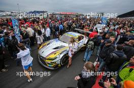 Nürburgring (DE), 16th May 2015. 24h race, BMW Sports Trophy Team Marc VDS , BMW Z4 GT3 #25, Maxime Martin (BE), Lucas Luhr (DE), Richard Westbrook (GB), Markus Palttala (FI). This image is copyright free for editorial use © BMW AG (05/2015).