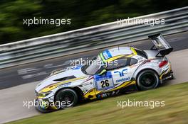 Nürburgring (DE), 15th May 2015. 24h race, BMW Sports Trophy Team Marc VDS , BMW Z4 GT3 #26, Dirk Adorf (DE), Augusto Farfus (BR), Nick Catsburg (NL), Jörg Müller (DE). This image is copyright free for editorial use © BMW AG (05/2015).