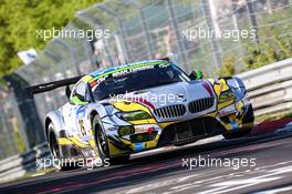 Nürburgring (DE), 15th May 2015. 24h race, BMW Sports Trophy Team Marc VDS , BMW Z4 GT3 #26, Dirk Adorf (DE), Augusto Farfus (BR), Nick Catsburg (NL), Jörg Müller (DE). This image is copyright free for editorial use © BMW AG (05/2015).