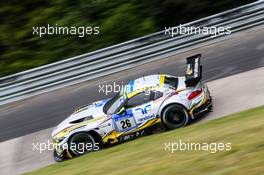 Nürburgring (DE), 15th May 2015. 24h race, BMW Sports Trophy Team Marc VDS , BMW Z4 GT3 #26, Dirk Adorf (DE), Augusto Farfus (BR), Nick Catsburg (NL), Jörg Müller (DE). This image is copyright free for editorial use © BMW AG (05/2015).