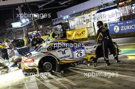 Nürburgring (DE), 14th May 2015. 24h race, BMW Sports Trophy Team Marc VDS , BMW Z4 GT3 #26, Dirk Adorf (DE), Augusto Farfus (BR), Nick Catsburg (NL), Jörg Müller (DE). This image is copyright free for editorial use © BMW AG (05/2015).