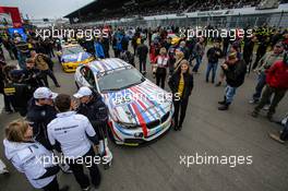 Nürburgring (DE), 16th May 2015. 24h race, BMW Sports Trophy Team Marc VDS , BMW Z4 GT3 #26, Dirk Adorf (DE), Augusto Farfus (BR), Nick Catsburg (NL), Jörg Müller (DE). This image is copyright free for editorial use © BMW AG (05/2015).