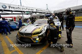 Nürburgring (DE), 14th May 2015. 24h race, BMW Sports Trophy Team Marc VDS , BMW Z4 GT3 #25, Maxime Martin (BE), Lucas Luhr (DE), Richard Westbrook (GB), Markus Palttala (FI). This image is copyright free for editorial use © BMW AG (05/2015).