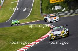 Nürburgring (DE), 14th May 2015. 24h race, BMW Sports Trophy Team Marc VDS , BMW Z4 GT3 #26, Dirk Adorf (DE), Augusto Farfus (BR), Nick Catsburg (NL), Jörg Müller (DE). This image is copyright free for editorial use © BMW AG (05/2015).