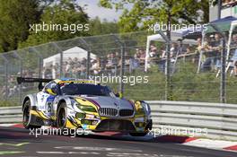 Nürburgring (DE), 14th May 2015. 24h race, Top30 Qualifying, BMW Sports Trophy Team Marc VDS , BMW Z4 GT3 #25, Maxime Martin (BE), Lucas Luhr (DE), Richard Westbrook (GB), Markus Palttala (FI). This image is copyright free for editorial use © BMW AG (05/2015).