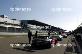 Nürburgring (DE), 14th May 2015. 24h race, Top30 Qualifying,BMW Sports Trophy Team Schubert , BMW Z4 GT3 #20, Claudia Hürtgen (DE), Dominik Baumann (AT), Jens Klingmann (DE), Martin Tomczyk (DE). This image is copyright free for editorial use © BMW AG (05/2015).