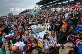 Nürburgring (DE), 16th May 2015. 24h race, BMW Sports Trophy Team Marc VDS , BMW Z4 GT3 #26, Dirk Adorf (DE), Augusto Farfus (BR), Nick Catsburg (NL), Jörg Müller (DE). This image is copyright free for editorial use © BMW AG (05/2015).