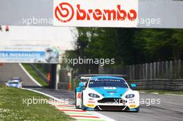 #44 OMAN RACING TEAM (GBR) ASTON MARTIN VANTAGE GT3 11-12.04.2015. Blancpain Endurance Series, Rd 1, Monza Italy.