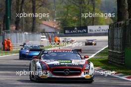 #33 CAR COLLECTION (DEU) MERCEDES SLS AMG GT3 11-12.04.2015. Blancpain Endurance Series, Rd 1, Monza Italy.