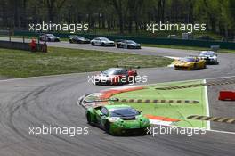 #19 GRT GRASSER RACING TEAM (AUT) LAMBORGHINI HURACAN GT3 11-12.04.2015. Blancpain Endurance Series, Rd 1, Monza Italy.