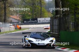 #59 VON RYAN RACING (NZL) MCLAREN 650 S GT3 11-12.04.2015. Blancpain Endurance Series, Rd 1, Monza Italy.