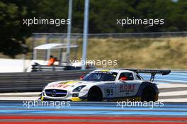 #99 ROWE RACING (DEU) MERCEDES SLS AMG GT3 NICO BASTIAN (DEU) STEF DUSSELDORP (NDL) THOMAS JAGER (DEU) 19-20.06.2015. Blancpain Endurance Series, Round 3, Paul Ricard, France