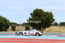 #33 CAR COLLECTION (DEU) MERCEDES SLS AMG GT3 JAN SEYFFARTH (DEU) MIGUEL TORIL (ESP) KENNETH HEYER (DEU) 19-20.06.2015. Blancpain Endurance Series, Round 3, Paul Ricard, France